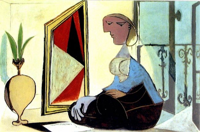 Femme au miroir