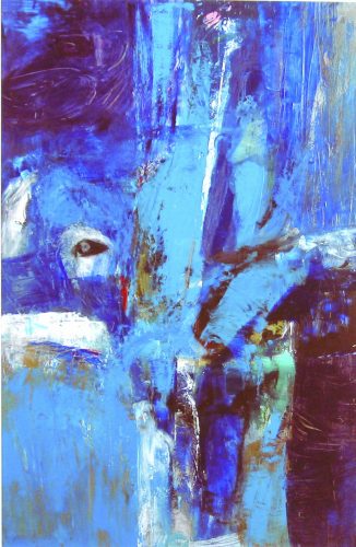 Abstract blauw