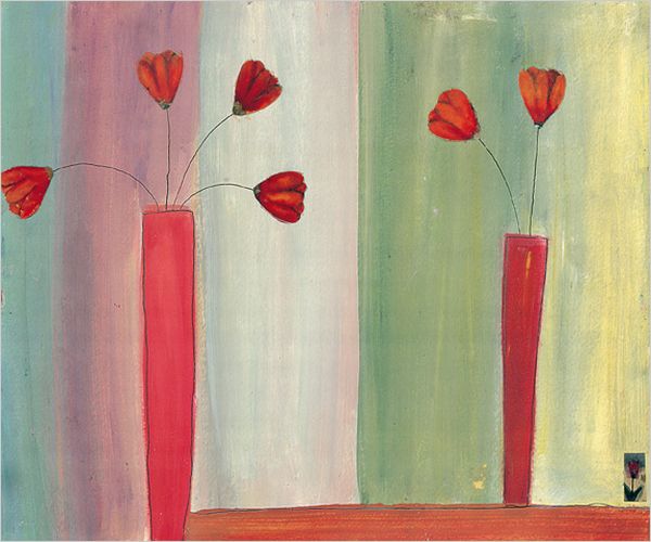 Tulips in red