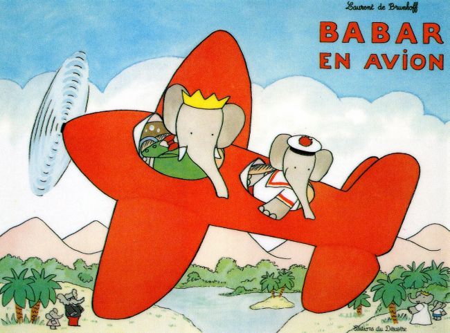 Babar en avion