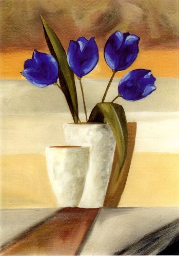 Blauwe tulpen