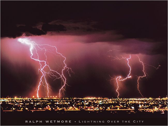 Lightning over the City