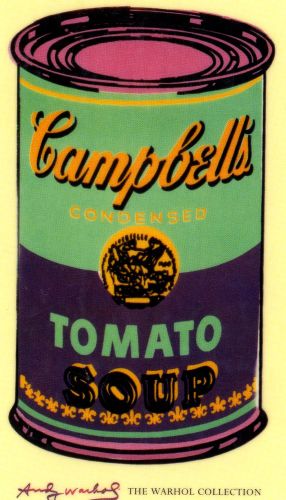 Campbell’s Soup Can 1965 (green/purple)