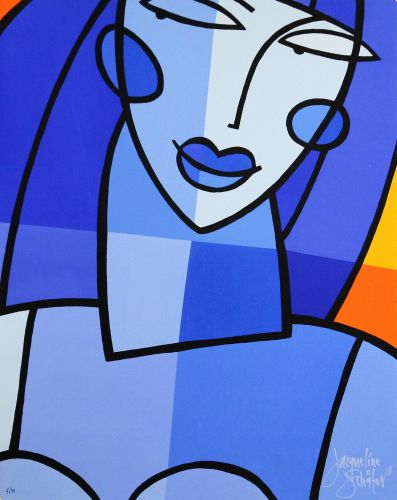 Vrouw in Blauw