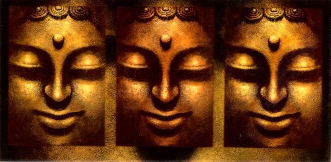 Buddha in three lights