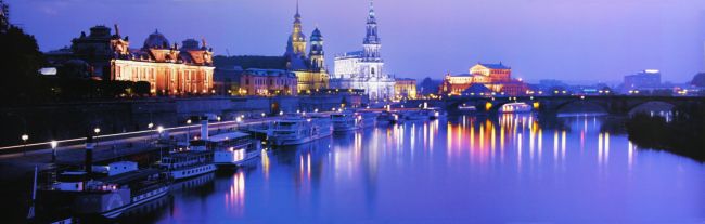 River Elbe and Dresden Skyline